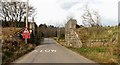 Dismantled Railway Bridge over minor road in AB31 4DH