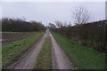 Farm track leading to Little Grimsby in LN11 0TX
