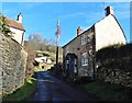 Steep road in Chiselborough in TA18 7PR