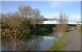 King George's Reservoir footbridge, River Lee Navigation in EN3 7PH