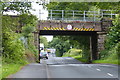 Railway bridge crossing Finchale Avenue in DH1 5SQ
