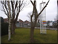 Petrol station gardens by Sleaford Road in Bracebridge Heath