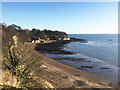 Shoreline east of Ravenscraig Castle in KY1 2QF