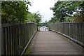 Wandle Trail footbridge in CR4 4LN