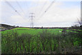 Line of pylons at Darnford in WS14 9JB