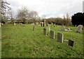 Northwest corner of the churchyard, Fulbrook, West Oxfordshire in Fulbrook