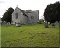 Yews and church, Fulbrook, West Oxfordshire in Fulbrook