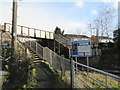 Railway Footbridge From Station Road Fernhill Heath in WR3 7LE