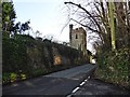 Turret on Banwell Castle walls in BS29 6NX