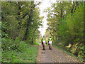 Horse riders on the Middlewood Way in SK7 6NG