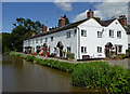 Canalside housing near Barlaston in Staffordshire in ST12 9DJ