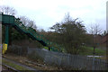Footbridge steps at Didcot north junction in OX11 7XP