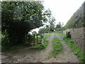 Gate and path to Salcombe Mouth in EX10 0XU