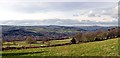 Panoramic view of the Derwent Valley west of Crich in DE4 5ER