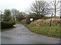Bridleway leaves the road in SN8 4JX