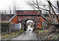 Stump Cross Lane railway bridge in WF8 2PQ