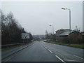 A616 Oxcroft Way nears Barlborough Links roundabout in S43 4WH