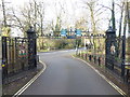 Entrance gates to  Eastcote House Gardens in HA5 2QG