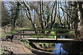 Footbridge and paths at Merriott in TA17 8SN