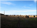 Straw bales below Kirkby Lane in WF4 4AH