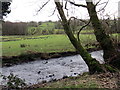 Llwybr yn rhydio Afon Dulais / Path fording Afon Dulais in SA32 8SJ