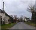 Houses and a pylon, Pallington in DT2 8QU