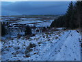 Snow covered track to Corse Hill in G76 0PN