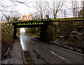 West side of a railway bridge, Penyffordd, Flintshire in CH4 0HY