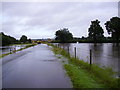 Flooding of brook, Braydon Crossroads July 07 in SN5 0AW