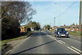 A141 Wisbech Road heading north in Fenland District