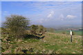 Bridleway leaving Urchfont Hill in SN10 4RT