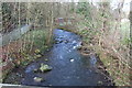 River Ebbw Fach by cricket ground, Abertillery Park in NP13 2EB