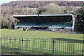 Grandstand, rugby football ground, Abertillery Park in NP13 2EB