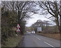 Advance warning of the junction at Friendship Farm in EX31 4SQ