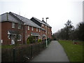 Footpath behind Frampton Close, Newmarket in CB8 7YP
