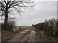 Farm track off Piper Lane in Carburton