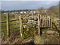 Footpath gate on Cowslip Hill in LA2 7AJ