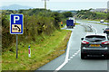 Layby on the North Wales Expressway near to Gwalchmai in LL65 4ST
