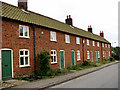 A row of cottages on Station Road in NR20 5RD