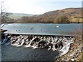 Reservoir weir, Dare Valley Country Park in Aberdare West Community