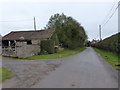 Barn, and the lane to Canon Pyon, looking east in HR4 8YA