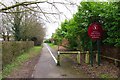Public footpath & cycleway to Apley Way, Witney, Oxon in OX28 5LP