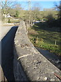 Bridge parapet over the River Alyn/Afon Alun in Llanarmon-yn-Ial Community