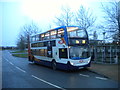 Bus in Cambridge Research Park in CB25 9PD