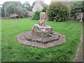 Cross base in the churchyard, Sandford Orcas in DT9 4SB