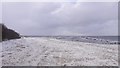 Frozen beach, Longniddry in EH32 0NX