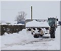 Snow clearance at Jardinefield Farm Cottages in TD11 3NE
