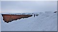 Snow banks on the road from Over Lethame Farm in ML10 6XR