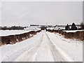 Country Road, Winter in EH33 2FG