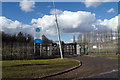 Entrance of East Hyde Sewage Treatment Works in Hyde